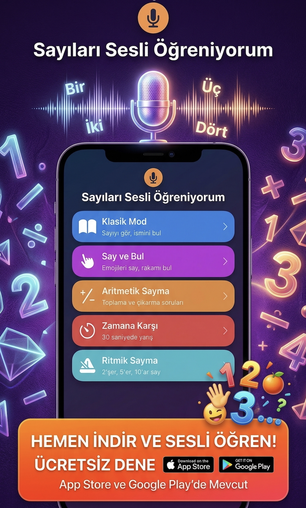 Sayıları Sesli Öğreniyorum